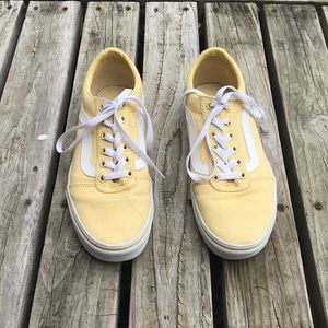 Pale yellow Vans